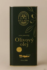 Ellada,Extra panenský Olivový olej 5l (kov) – zdroj zdraví a života!