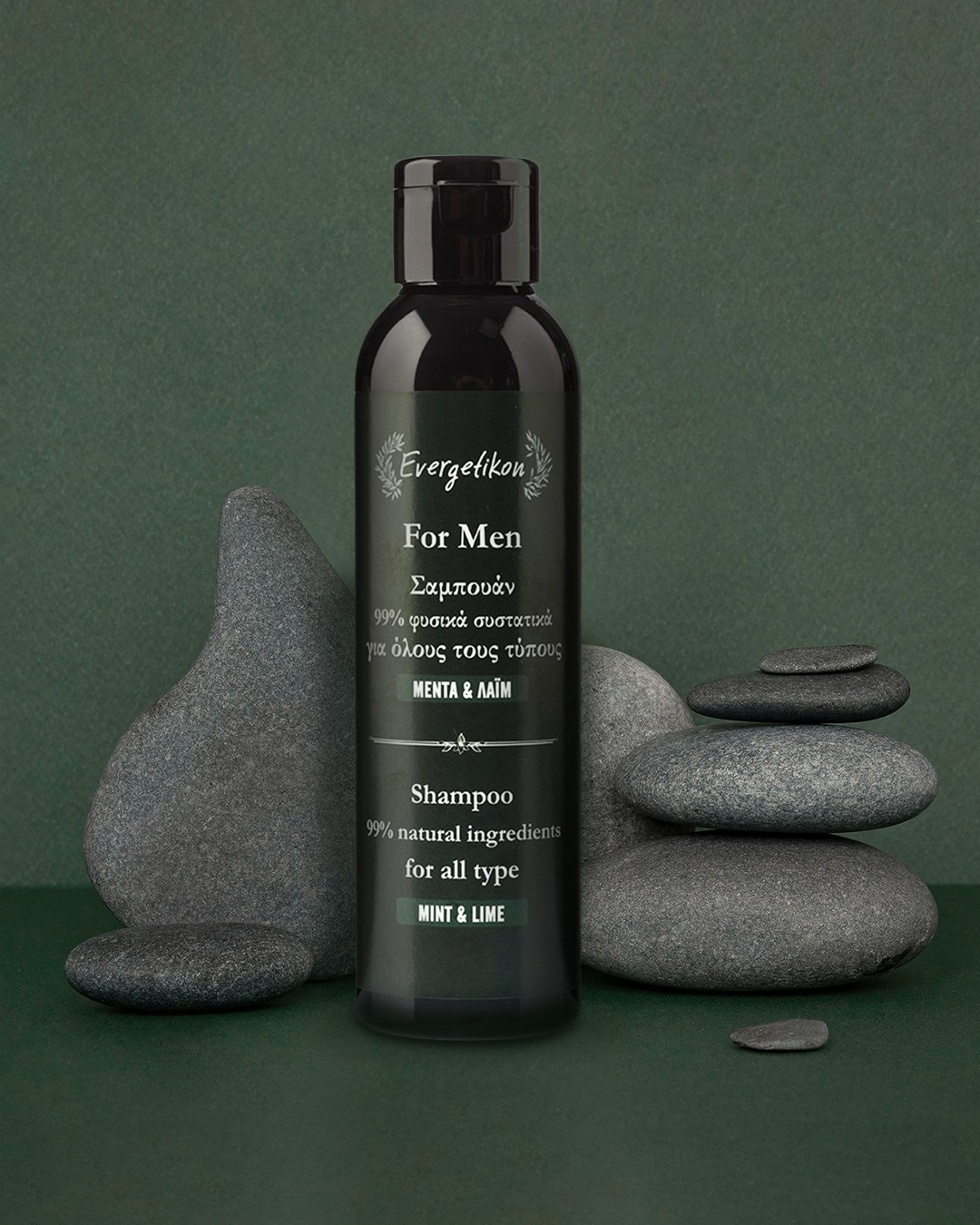Evergetikon, Přírodní vlasový šampon pro muže s mátou a limetkou 150ml