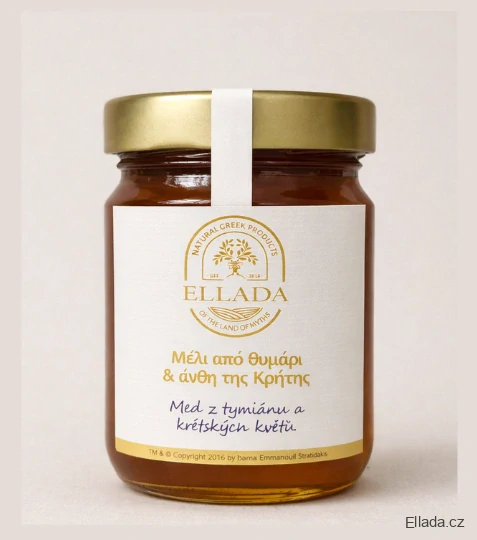 Ellada,Med z tymiánu a krétských květů 400g