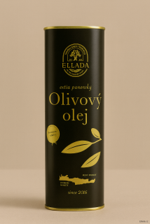 Ellada, Extra panenský Olivový olej 1l (kov) – zdroj zdraví a života!