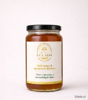 Ellada,Krétský med z borovice a aromatických bylin 950g